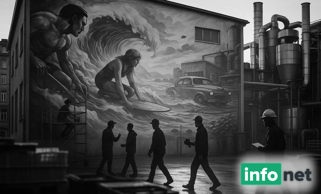 Comment une fresque transforme l'usine Café SATI à Strasbourg ?